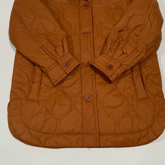 Madewell Quilted Jacket in Rust Brown XS - Picture 3 of 9